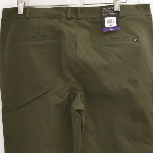 GREEN NWT Banana Republic Ladies' Slim-Straight‎ Capri Pant - Picture 11 of 11